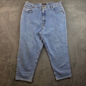 Vintage Route 66 Jeans Womens 22 Relaxed Fit Blue Denim High Rise Straight Leg
